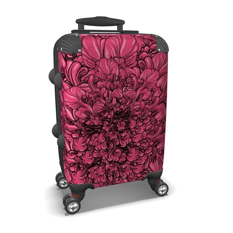 Pink Flower Suitcase